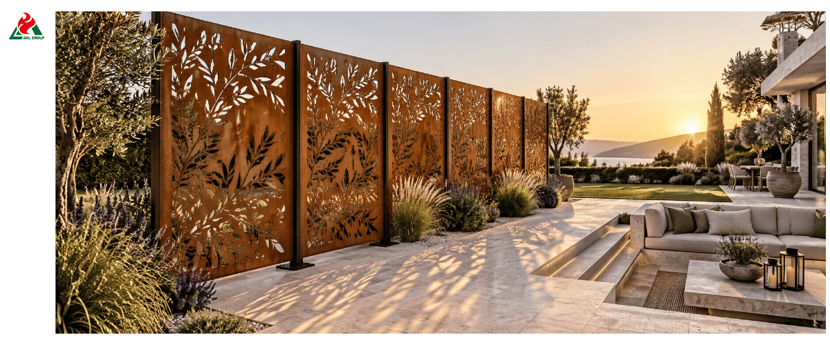 Corten outdoor screen supplier